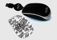 MINI MOUSE RETRATIL SHINY PRATA C - NEWLINK MO 20